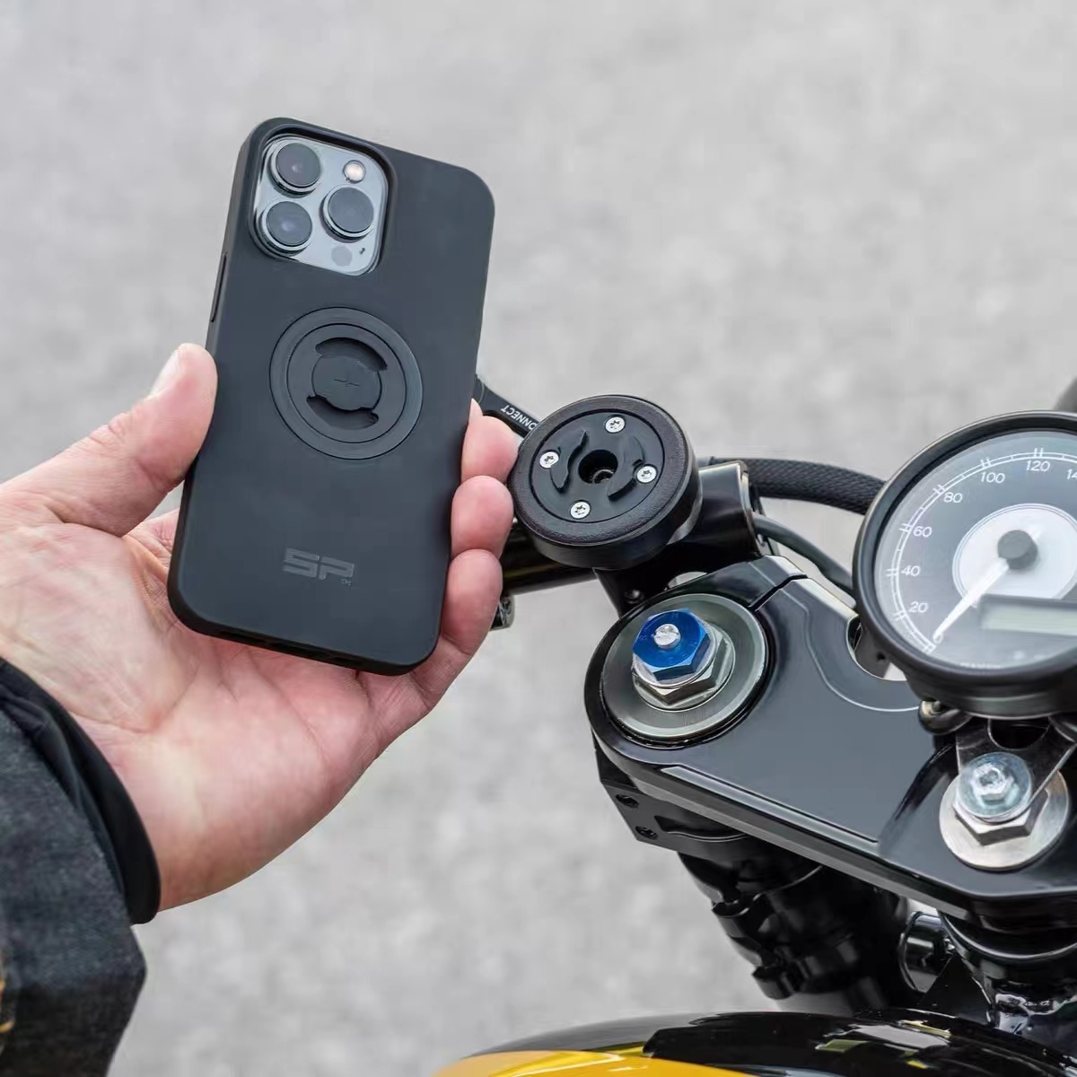 德国sp connect 摩托车手机支架滤震盖减震器加强型防震替换盖