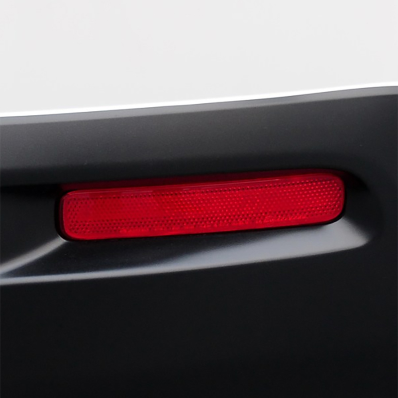 适用丰田汉兰达2012年款后保险杠雾灯装饰假灯红色反光反射条片