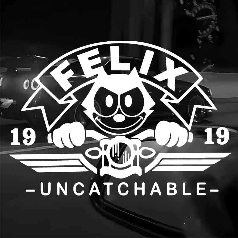 FELIX个性创意搞笑趣味车窗装饰反光防水防晒电动车摩托车贴画