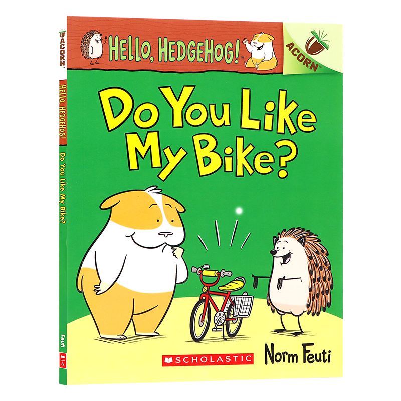 学乐大树系列 小刺猬的故事 Hello Hedgehog Do You Like My Bike 英文原版绘本 你好刺猬你喜欢我的自行车吗 儿童英语启蒙故事书