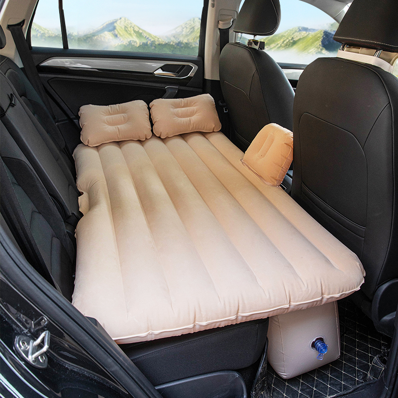 加厚植绒车载充气床汽车内后排睡觉旅行床SUV轿车用后座气垫床垫