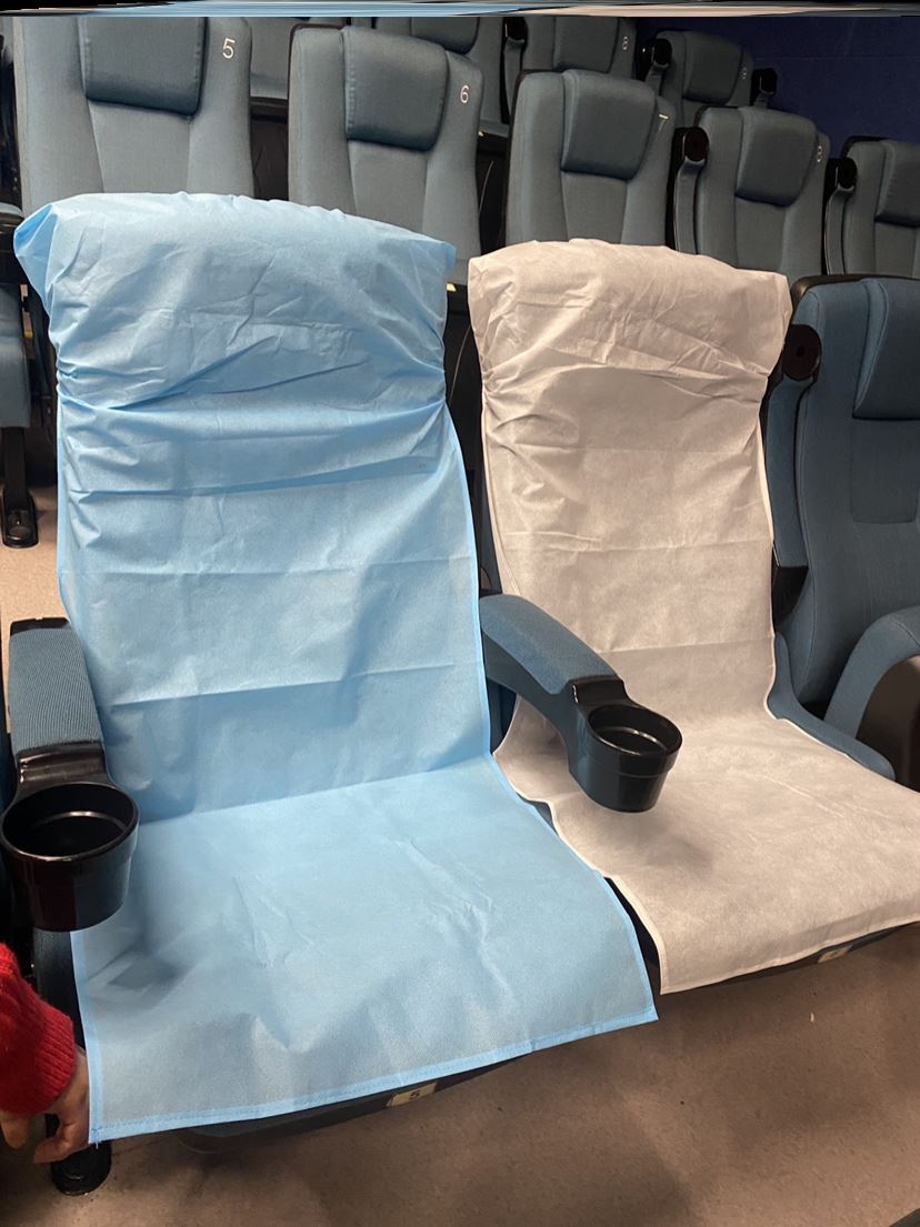 一次性高铁座位套飞机汽车动电影院座椅套火车硬座隔脏坐垫无纺布