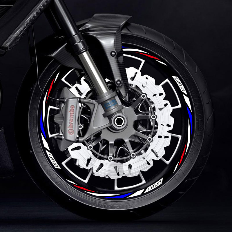 反光14寸轮毂贴纸改装饰胎钢圈贴花踏板摩托车雅马哈NVX/AEROX155