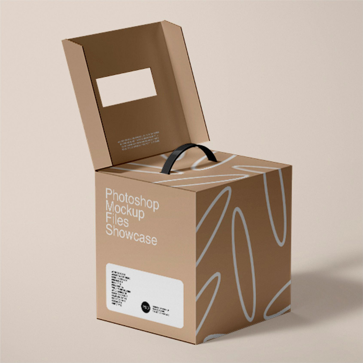 6款质感纸箱纸盒快递盒礼品盒瓦楞纸包装盒外观展示PSD样机