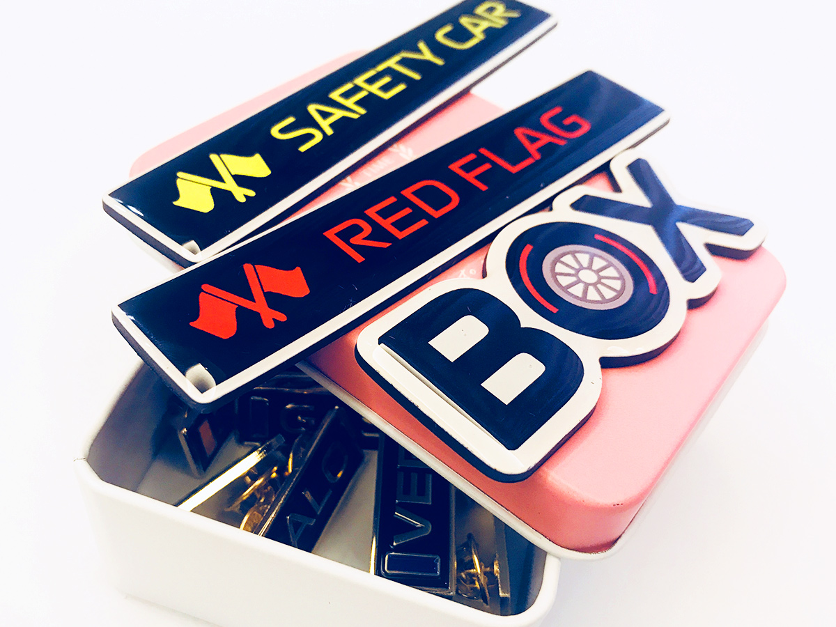 【F1冰箱贴】不耐力BOX 红旗安全车最快圈调查 创意滴胶磁性贴
