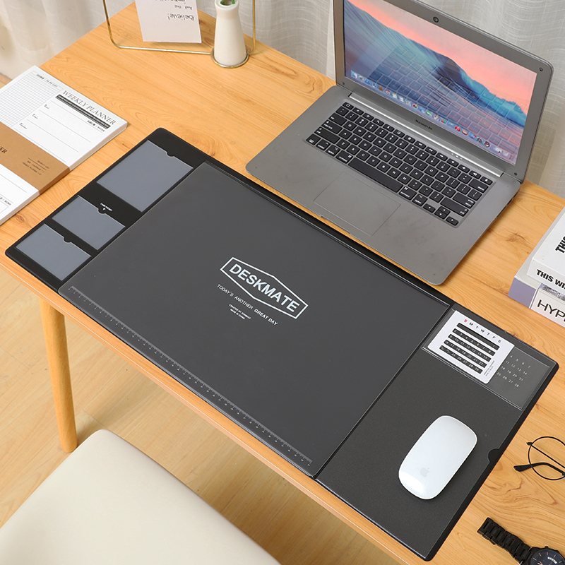 备忘写字韩垫版简约风多功能鼠标垫超大号学习办公桌垫电脑键盘垫