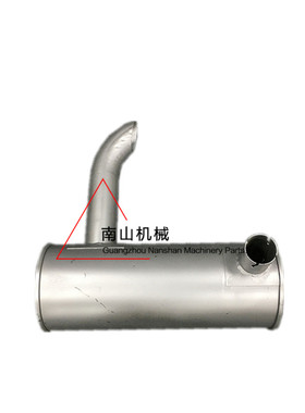 福田雷沃FR150/170/220/260-7消声器 发动机排气管消音器挖机配件