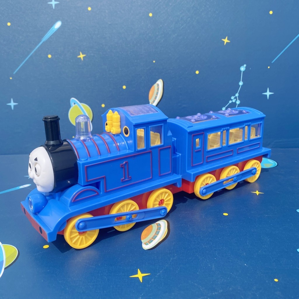 男女孩儿童带车厢灯光音乐万向轮小火车益智力玩具汽车1一3到6岁2