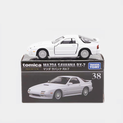 TOMY多美卡黑盒38马自达RX7跑车07兰博基尼合金车玩具小比例模型