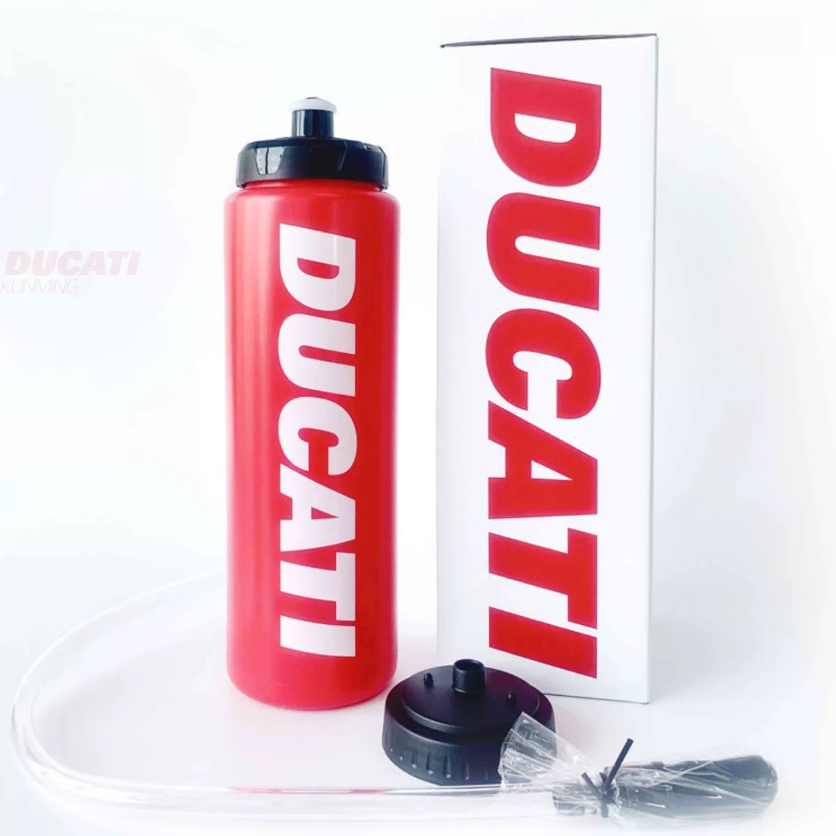 DUCATI杜卡迪DCPC摩托车机车运动骑行水壶水杯大容量便携吸管赛道