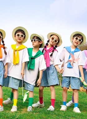 六一儿童表演服装幼儿园毕业照舞蹈大合唱小学生啦啦队团体演出服