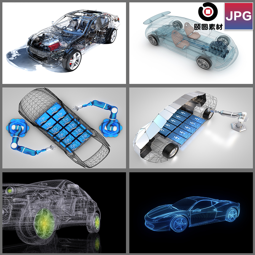 跑车汽车结构外形车壳设计模型科技时尚先进JPG高清图片设计素材