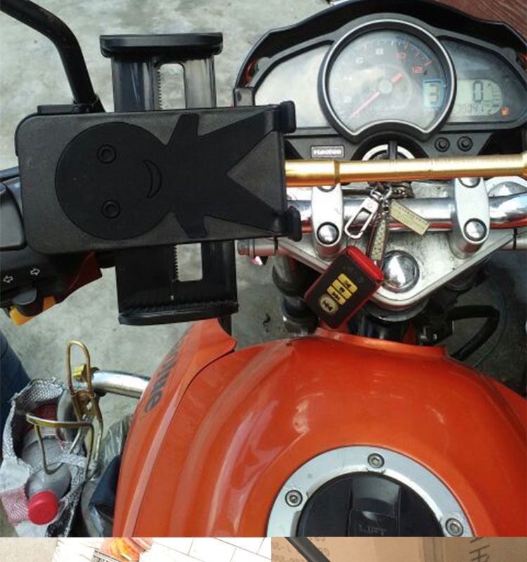 摩托车手机支架可充电带开关USB充电器 防水防震导航12v 骑行装备