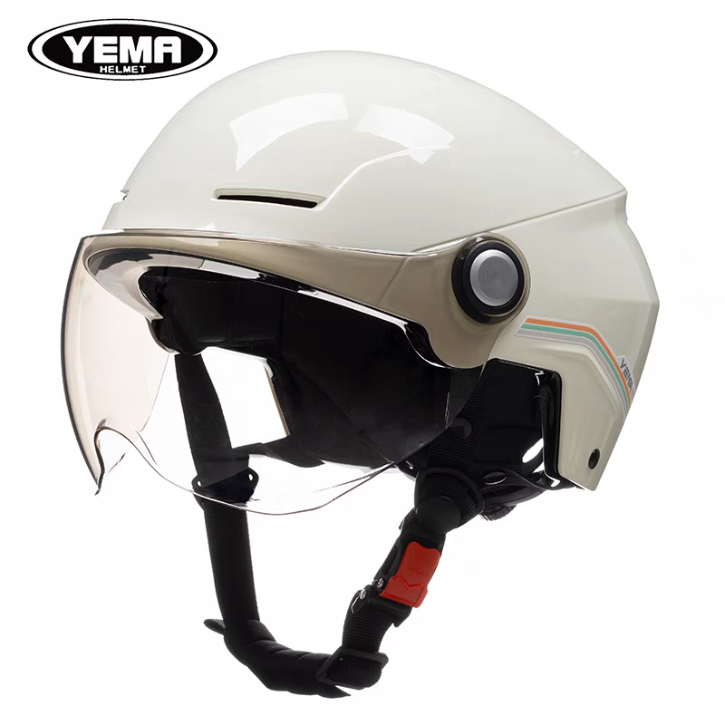 野马头盔3c认证电瓶车头盔夏季防晒轻便摩托车头盔半盔安全帽正品
