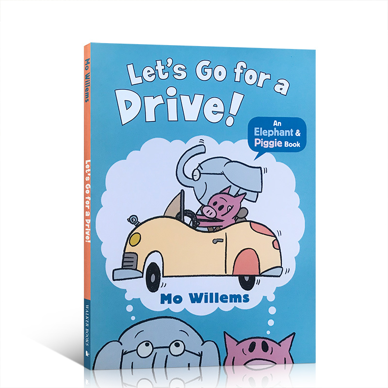 送音频英文原版小猪和小象系列An Elephant and Piggie Book:Let’s Go for a Drive!开车去兜风吴敏兰书经典儿童情商教育启蒙绘本