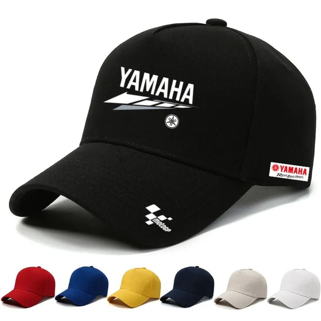雅马哈摩托车赛车MotoGp厂队车队骑行休闲运动棒球帽遮阳鸭舌帽子