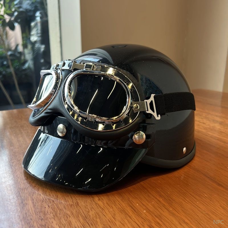 【3C认证】电动车头盔小刀绿源摩托车复古防风电瓶通用安全帽半盔