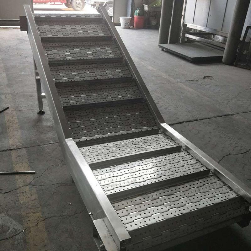 新不锈钢链板输送机烘干输送食品制作流水线爬坡机小物件运输传库
