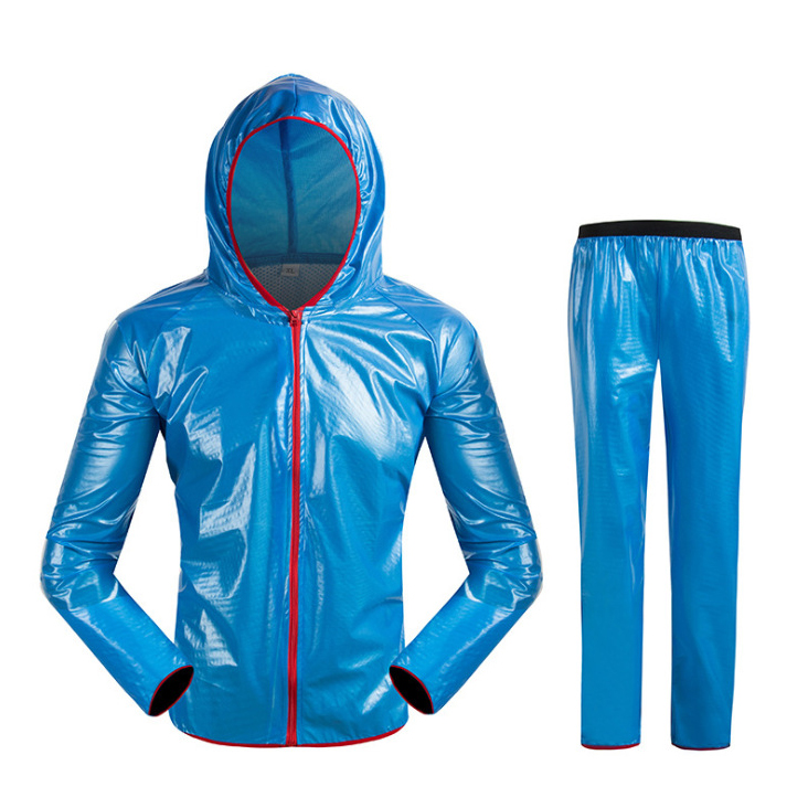 骑行雨衣雨裤套装摩托山地自行车跑步训练雨衣分体防水雨披男女