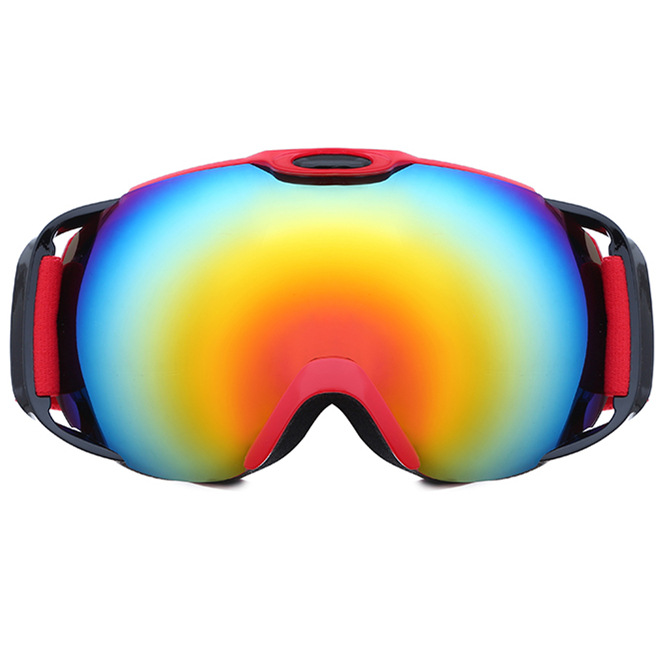 滑雪眼镜户外摩托车骑行装备登山护目镜/双层防雾05带柄