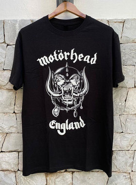 Motorhead England摩托车乐队周边hiphop炸街潮流短袖男女街头T恤