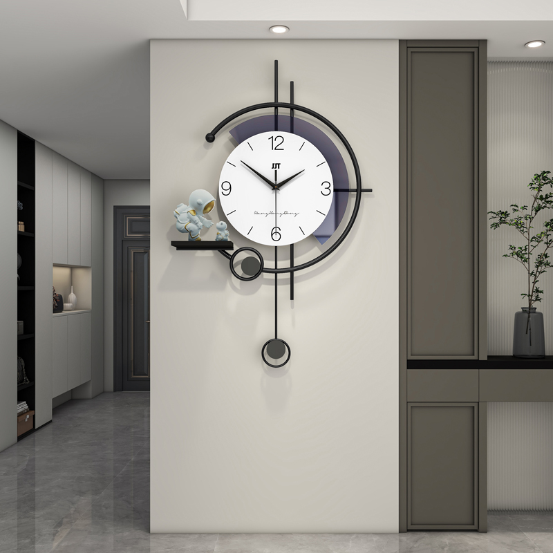 现代简约钟表挂钟客厅2023新款网红大气家用时尚餐厅创意时钟挂墙