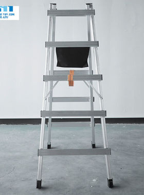 莎庭（SARTILL）铝合金梯子可行走人字梯加厚焊接工程梯木工移动