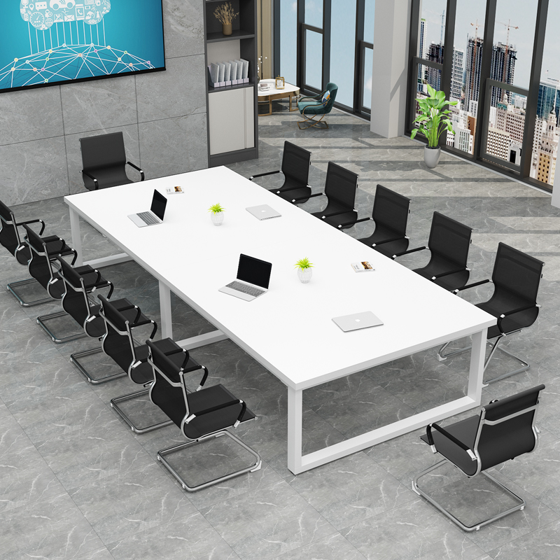 会议桌长条桌办公桌椅组合简约现代长方形桌子工作台办公室洽谈桌