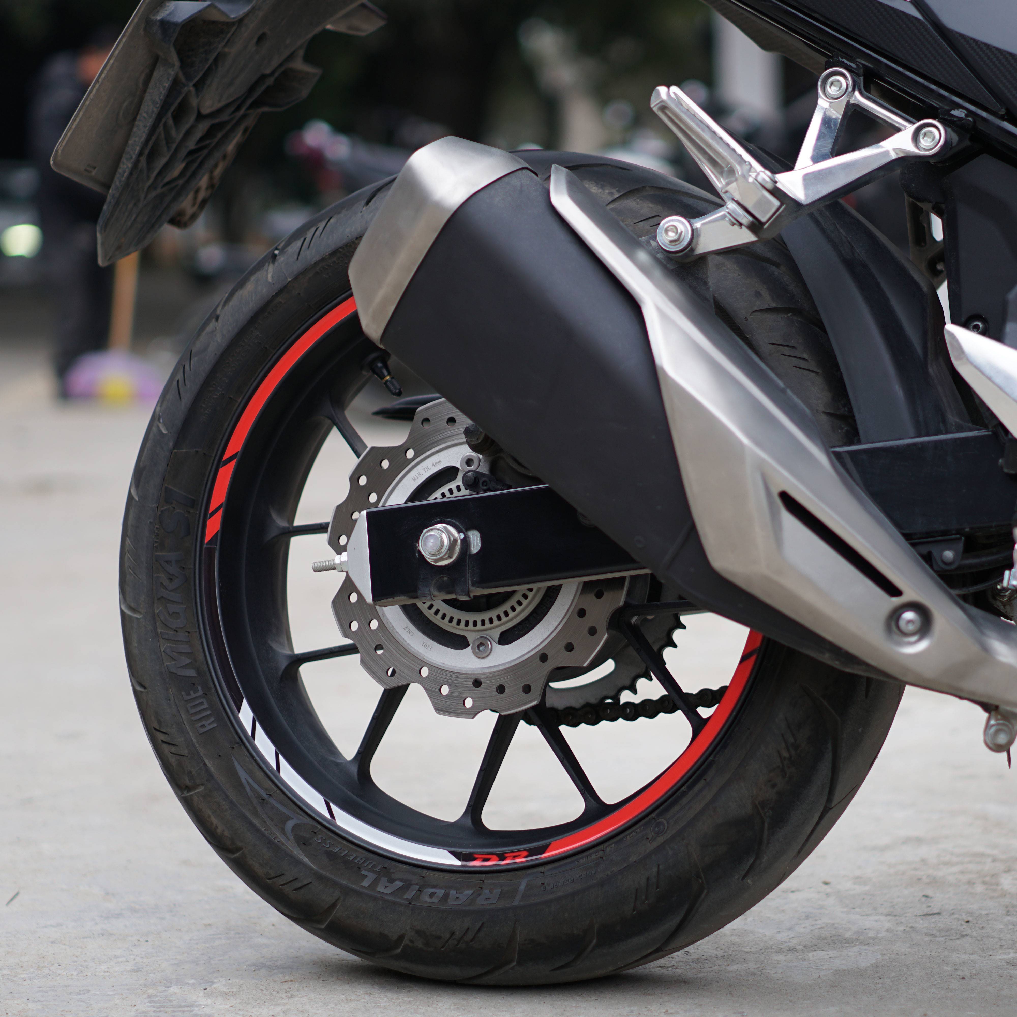 适用于豪爵DR160s摩托车DR150S改装贴纸DR160轮毂贴防水钢圈贴纸