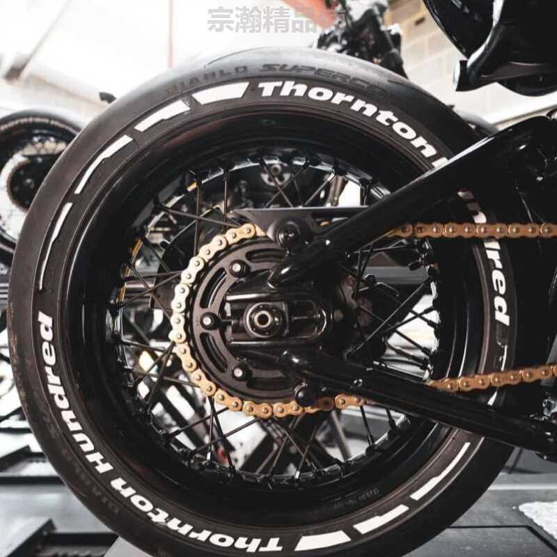 摩托车轮胎字母贴反光夜光3D立体贴电动车小牛轮毂字贴纸