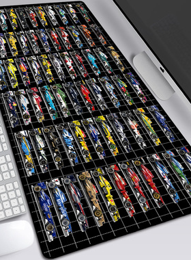 F1车队方程式酷跑鼠标垫超大飙车游戏办公防滑键盘垫书桌垫电脑垫