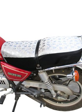 豪爵铃木国产男士太子125摩托车专用防水坐垫套 皮革防晒隔热座套