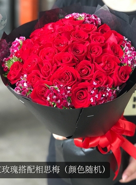 11朵19朵33红玫瑰礼盒鲜花速递钦州市钦南区钦北区同城店送花上门