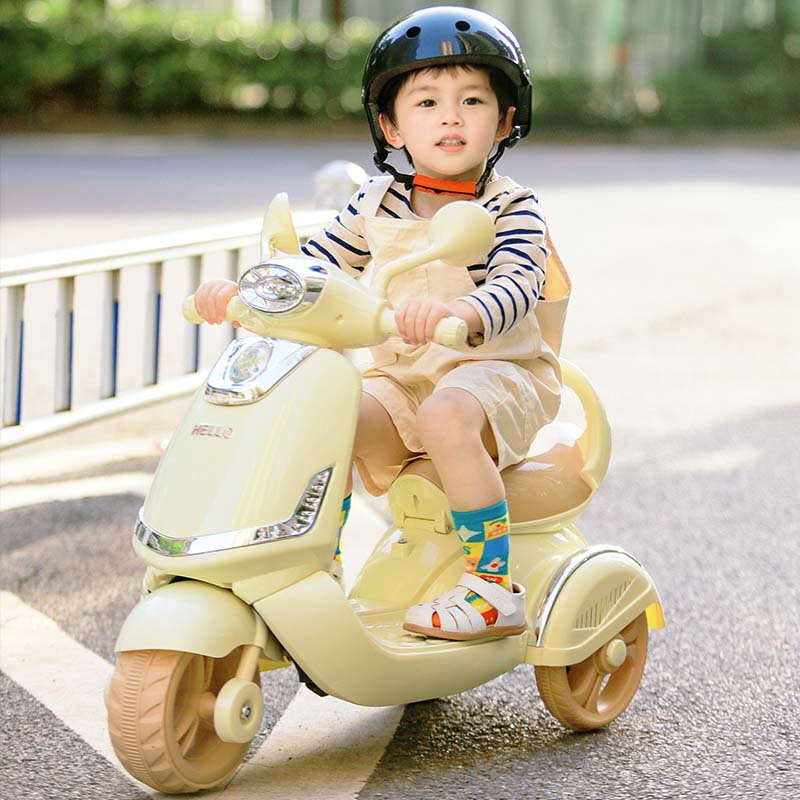 儿童电动摩托车1-3--6岁遥控三轮车男女小孩宝宝玩具充电童车双驱