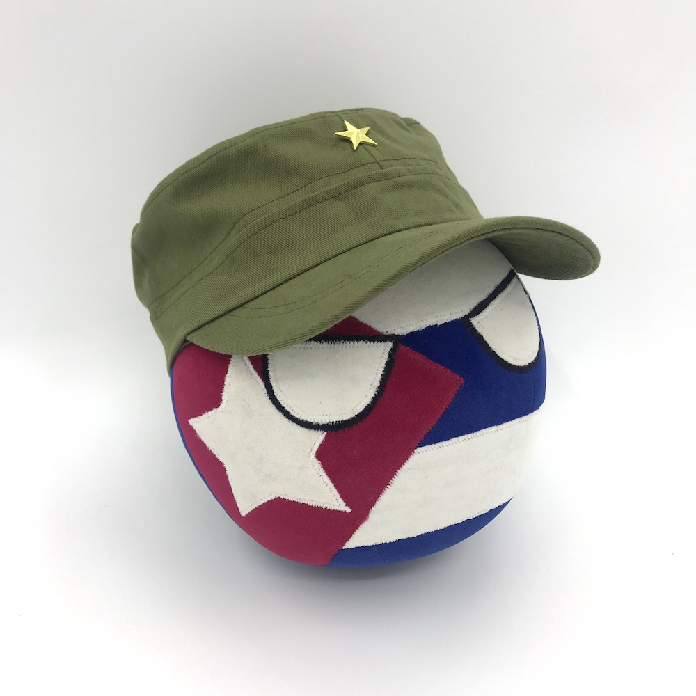 【石三公社】古巴球配军帽波兰球Polandball漫画周边毛绒玩偶公仔