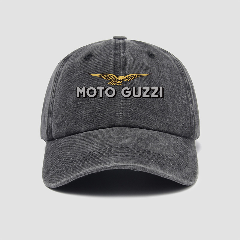 MOTO GUZZI 古兹摩托车帽子棒球帽男女潮鸭舌帽遮阳帽户外防晒休