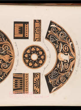 1870年复古古典艺术时代的装饰花纹图案手绘搞复古素材 256P