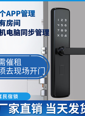 RALLAR蛋壳公寓密码锁远程手机app出租民宿酒店电子智能防盗门锁