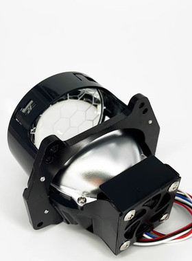 60W足球标3寸LED双光透镜汽车摩托车大灯改装升级远近光一体式