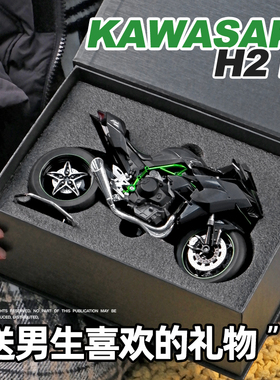 1:9大号川崎h2r摩托车模型仿真合金收藏S1000RR机车摆件场景礼物