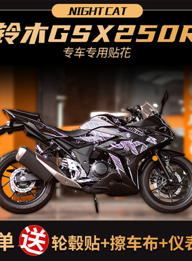 适用于铃木GSX250R全车贴纸贴花摩托车改装版画车身拉花版花配件
