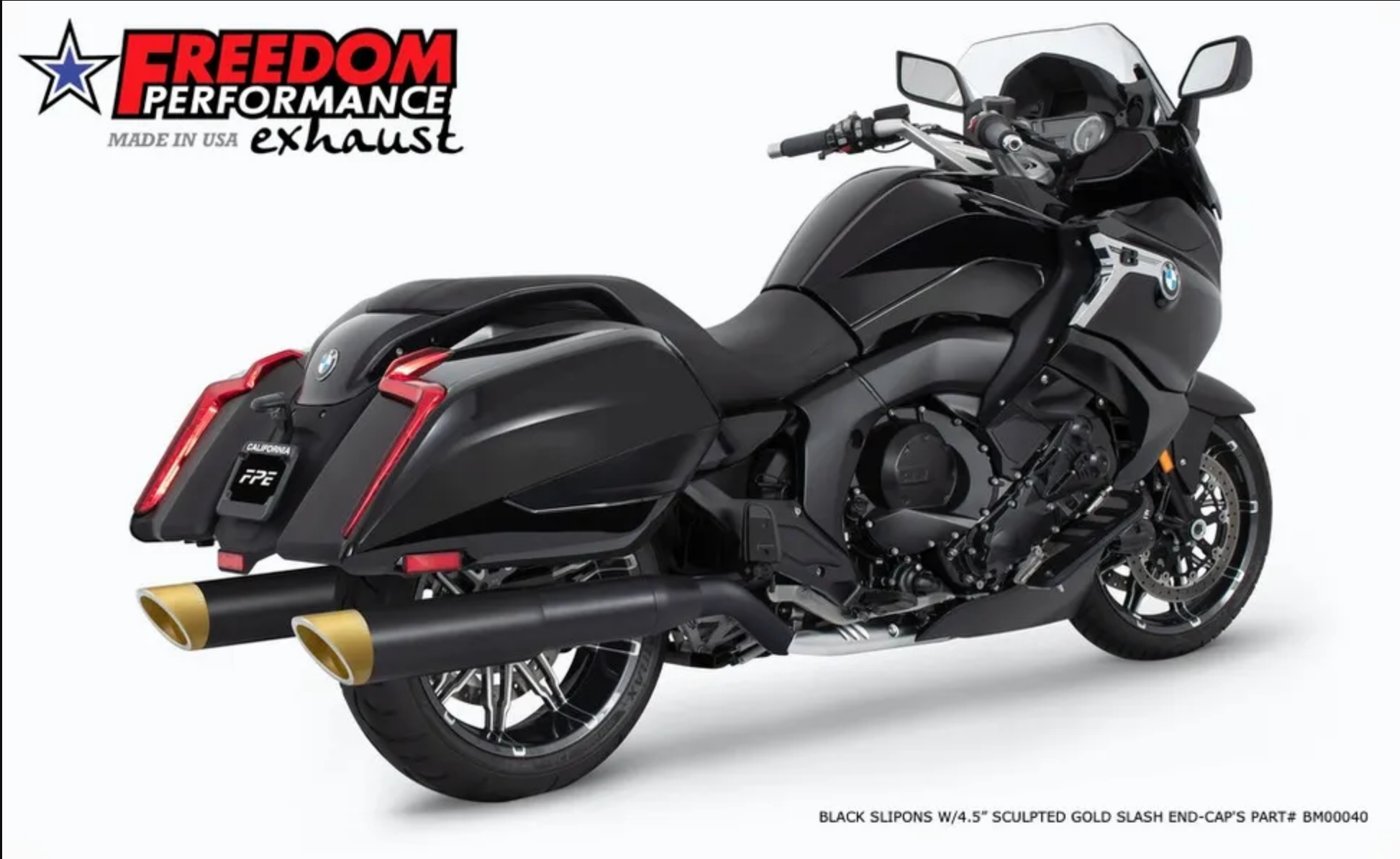 美国FREEDOM宝马K1600B摩托车改装排气尾段自由品牌个性好听