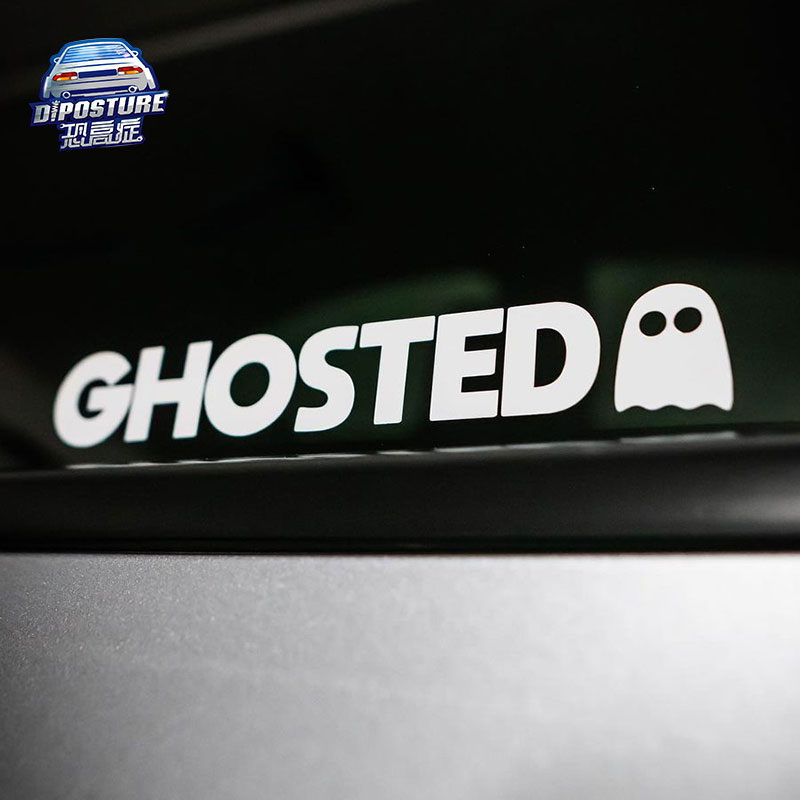汽车贴纸可爱卡通游戏GHOSTED幽灵车窗贴GK5车身贴电动车摩托车贴
