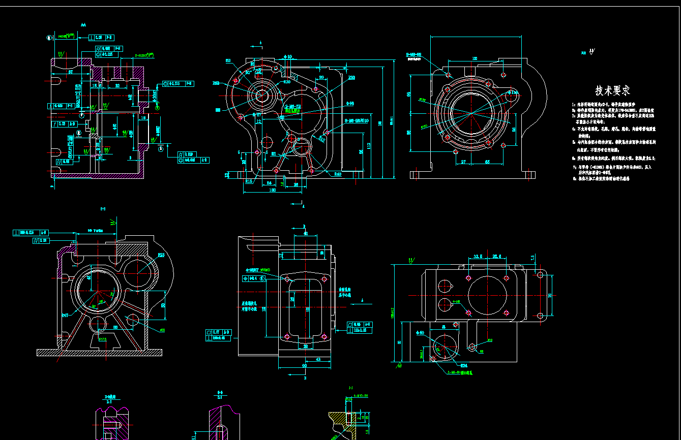 175型柴油机缸体组合机床钻孔夹具设计2D图机械CAD素材