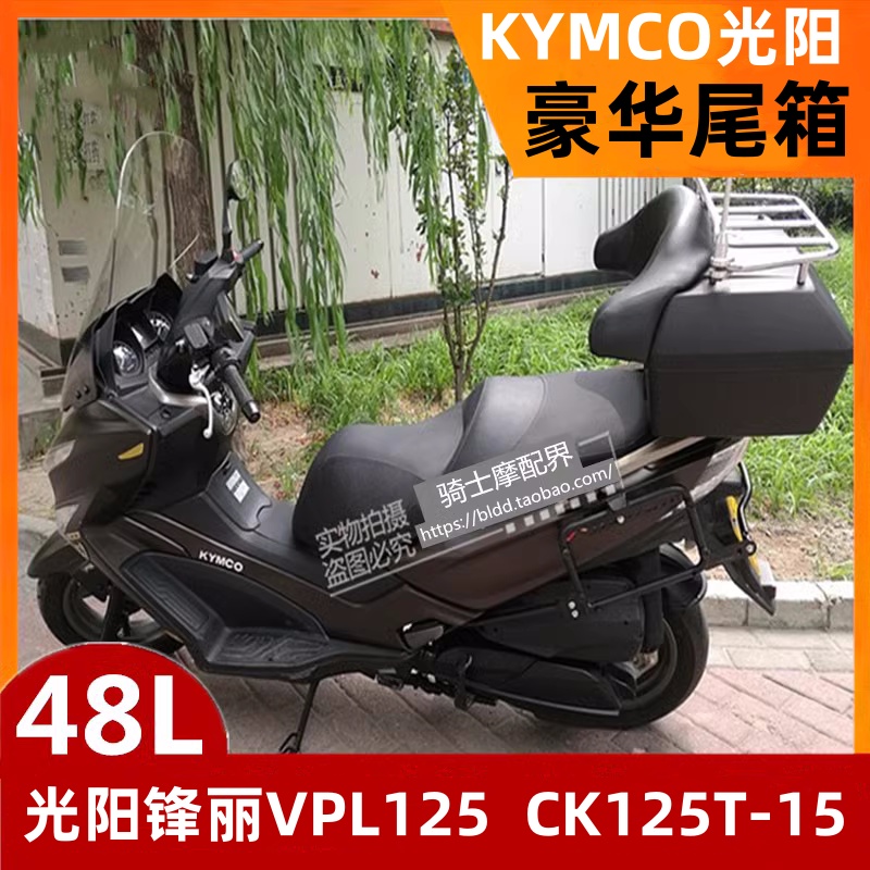 适配光阳摩托车KYMCO锋丽VPL125  CK125T-15尾箱大靠背后备箱支架