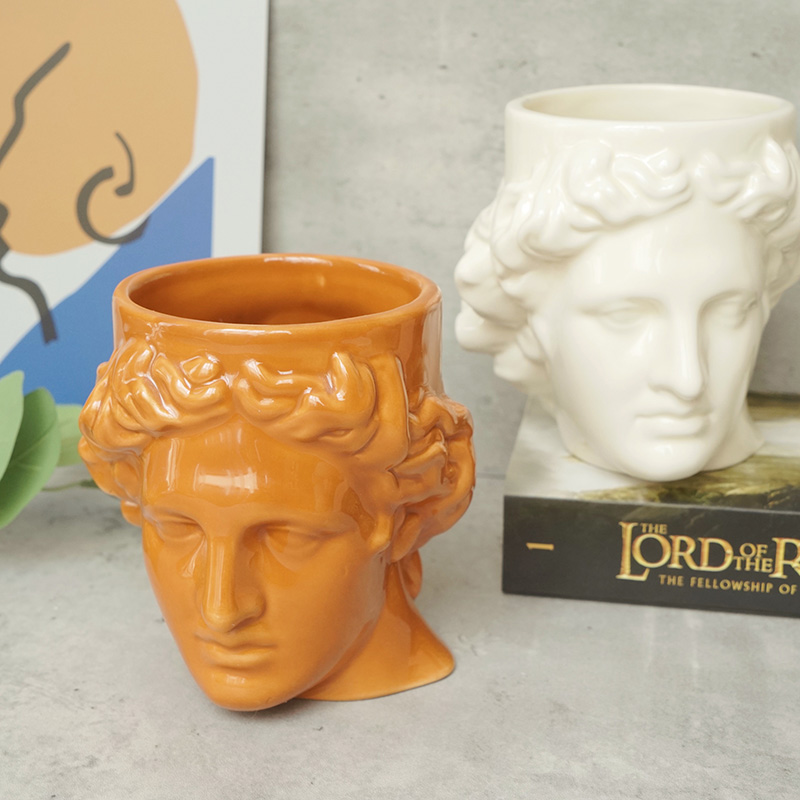 西班牙doiy创意陶瓷马克杯水杯冷水杯希腊神像阿波罗维纳斯生日礼