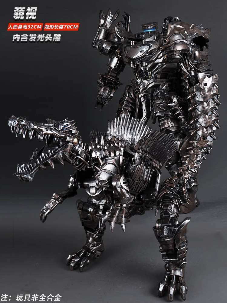 正品变形玩具钢索恐龙机器人男孩大号金刚擎天合金正版柱黄蜂模型