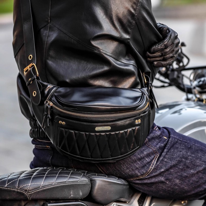 MR MOTOR复古机车胸包哈雷摩托车骑士挎包饺子腰包单肩背包杂物包