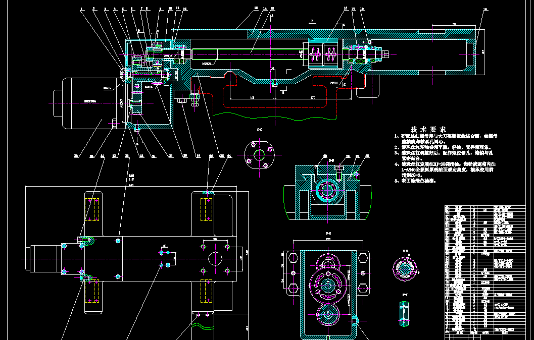 C6136型经济型数控改造(横向)设计2D图机械CAD素材