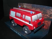 满48包邮C303救火消防车3D立体纸模型DIY手工劳动非成品